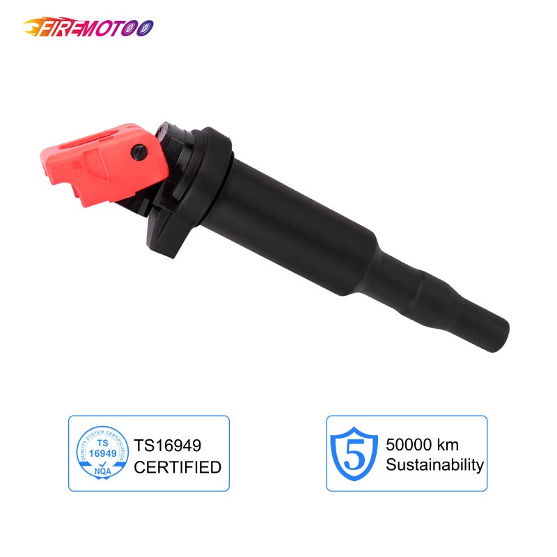 FIREMOTOO Pack of 6 Ignition Coil Pack Compatible with BMW 325Ci 330Ci 335i 525i 528i 530i 535i 545i 745Li X3 X5 M5 M6 Z4 Mini Cooper Replacement 0221504470 UF-592 UF571 12137594937 12137562744 - Image 5